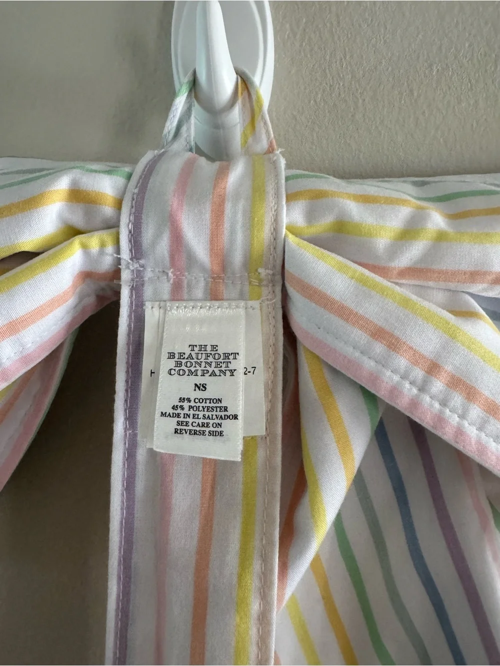 Striped Pastel Hair Bow holder - Kids Accessories